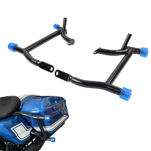 Saddlebag guard rails crash - saddlebag,