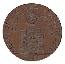 1794 Sussex Chichester Half Penny Token DH20