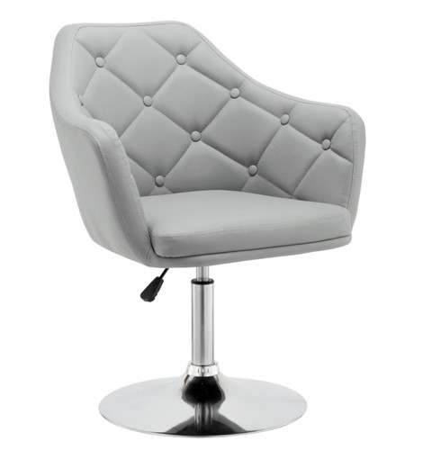 Beauty salon chair plush - plush, grey