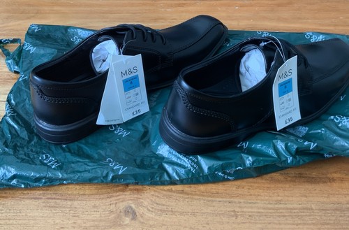 Black genuine leather - m&s,
