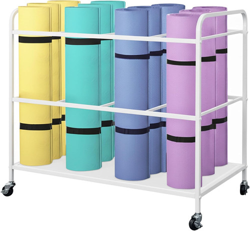 Yoga mat rack with - rack,