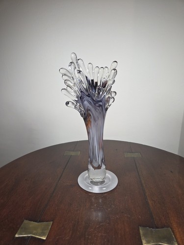 Vintage hand blown purple - hand,