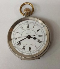 Vintage LIGA Best Centre Seconds Chronograph Pocket Watch~Working. 
