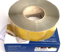 ORALITE VC 104+ YELLOW REFLECTIVE TAPE 50MMX50M HGV TRUCK CURTAIN/TARPAULINS NEW