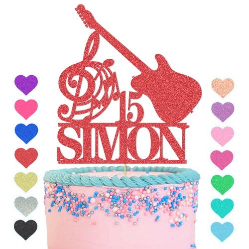 Music theme cake topper guitar - topper,