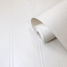 White Beaded Wood Wallpaper