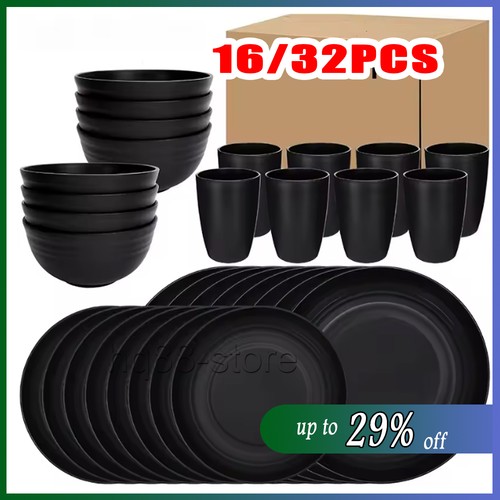 Black piece dinnerware - 16/32,