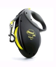 Flexi Giant Neon Tape Black Large 8m Retractable Dog Leash/Lead 1- 50 KG