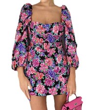 ZARA Floral floral Puff Sleeve