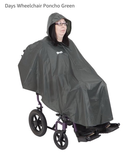 Days wheelchair poncho green - wheelchair,