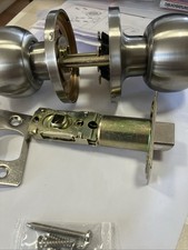 Probrico Satin Nickel Privacy Door Handle for Bedroom/Bathroom