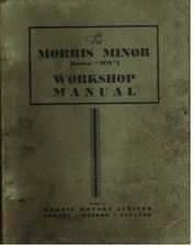 MORRIS MINOR MM SERIES (1948-50) ORIGINAL FACTORY WORKSHOP MANUAL