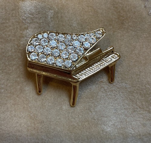 Vintage gold tone rhinestone - tone,