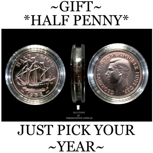 Half penny 1937 1967 - penny, 1937-1967