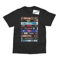 Retro VHS Collection Inspired by John Carpenter DTG Printed T-Shirt