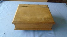 VINTAGE OAK WOOD WRITING SLOPE