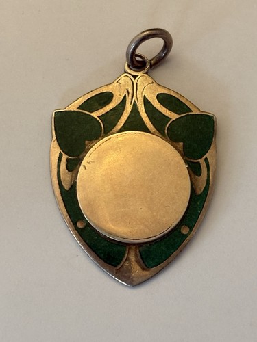 Antique solid silver enamel - solid,