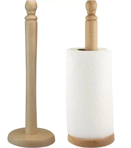 Solid beech wood kitchen roll - solid,