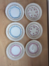 6 Decorative Porcelain Small Plates 15cm Diameter 