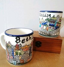 Pair Of Vintage Hand Painted