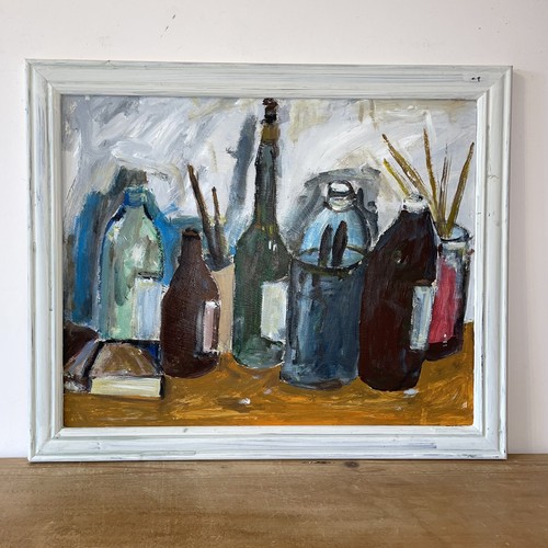 Impressionist bottles still - bottles,