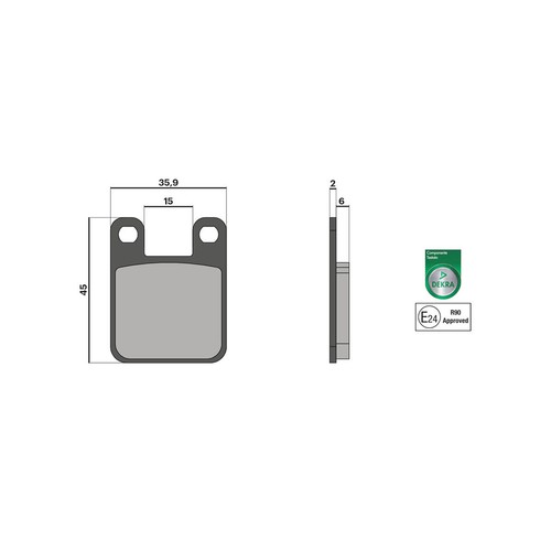 Malossi brake pads for - , aprilia