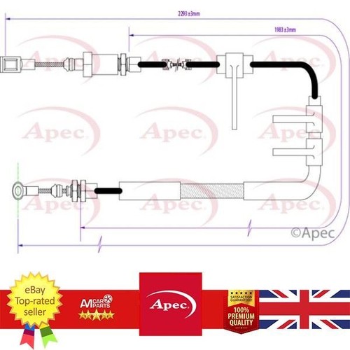 Hand brake cable - hand, citroen