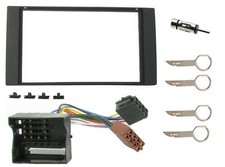 BLACK DOUBLE DIN FASCIA FACIA