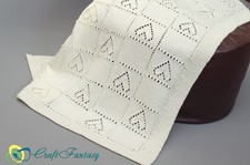 New Hand Knitted Baby Hearts