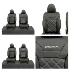Mitsubishi Barbarian Seat Covers Double Bentley Stitch Leatherette (2016 On)