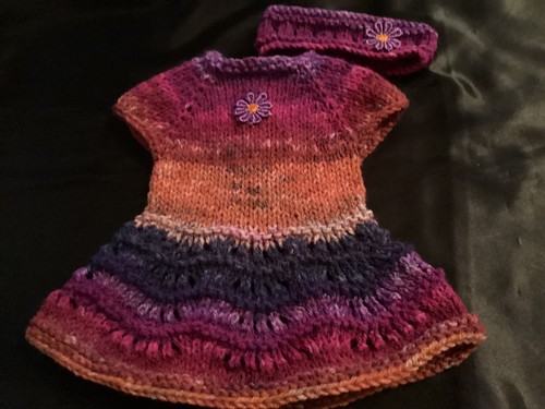 Hand knitted dolls clothes - knitted,