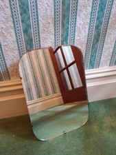 Frameless Vintage Wall Mirror, 37 cm x 25 cm