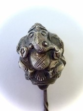 Unique Metal Antique Hat Pin George Potter Jeweller  Carlisle Original Box C1900