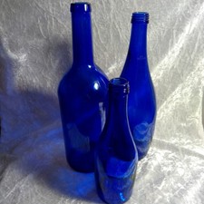 3 x Cobalt Bristol Blue