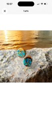 Genuine turquoise stud - genuine,