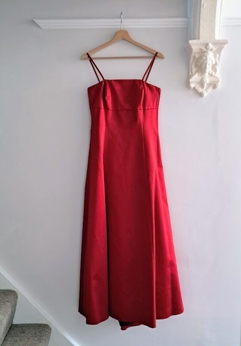 Red bridesmaids dress - red,