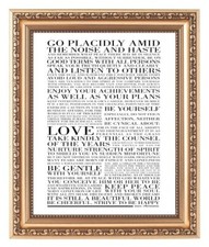 DESIDERATA - GO PLACIDLY AMID