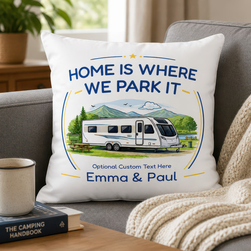 Personalised caravan cushion - personalised,