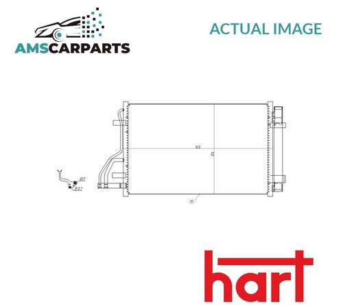 Air con condenser 619 - a/c,