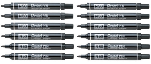 Pentel n50 black - n50, permanent