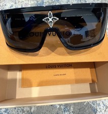 Louis Vuitton Cyclone Sport Mask Sunglasses NEW IN BOX Crystal Monogram Flower