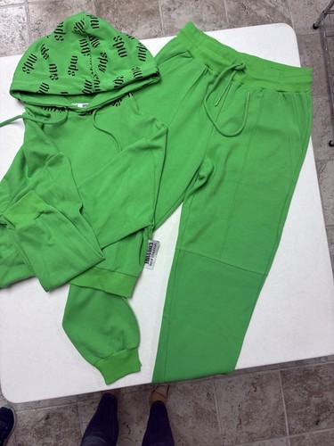 Neon green two piece set - neon,