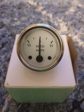 Smiths white dial - dial, ammeter