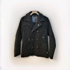 G Star Decoy Wool Peacoat Mens Size Medium Black
