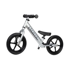 Strider 12” Pro Silver Balance Bike Kids 1-4yr Safety Pad Flat-Free