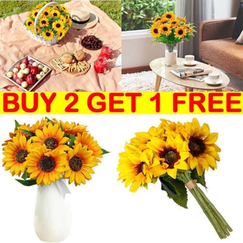 Heads artificial sunflowers - heads,