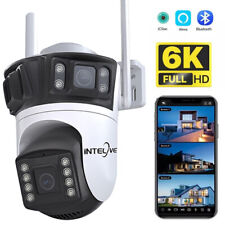 6K 9MP WiFi IP Camera Outdoor Triple Lens CCTV Wireless Home Security PTZ IR Cam