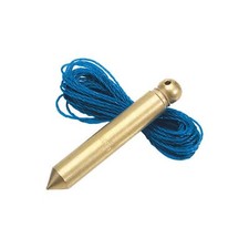 Draper 1x Expert 100G Brass Plumb Bob with 5m Nylon Line Professional Tool 60698