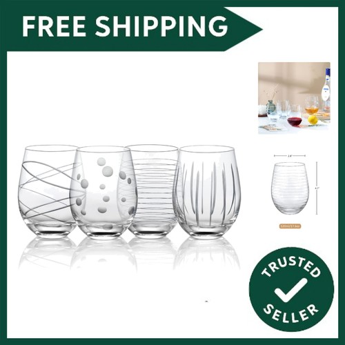 Handmade etched stemless wine - handmade,