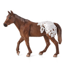 Appaloosa Stallion Chestnut Blanket toys model figure kids plastic farm animal